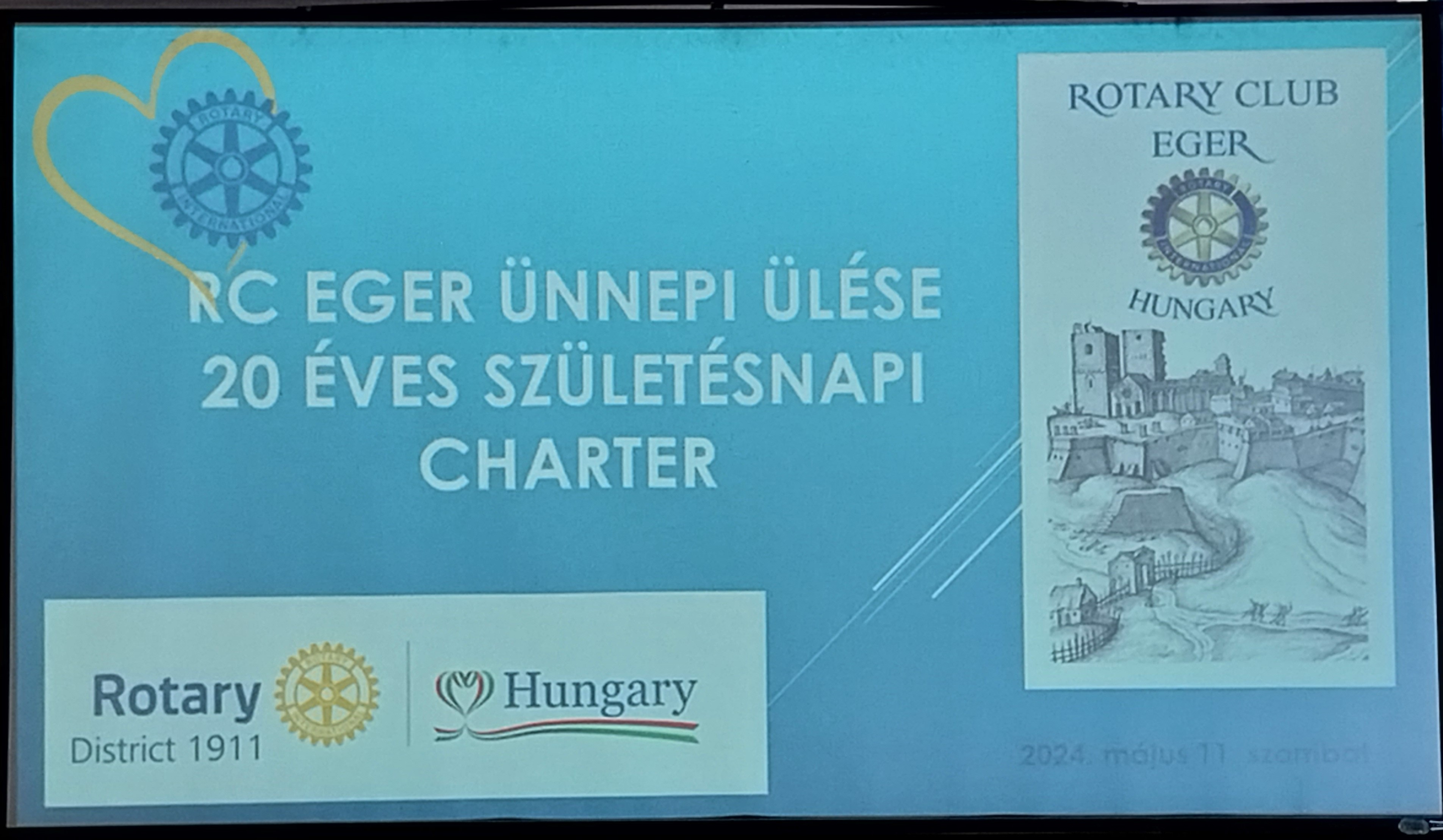 RC Eger 20 éves Charter